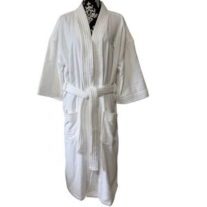 Monarch Cypress White Terry Cloth Spa Robe Cypress Cove Cotton OSFM Mens Womens